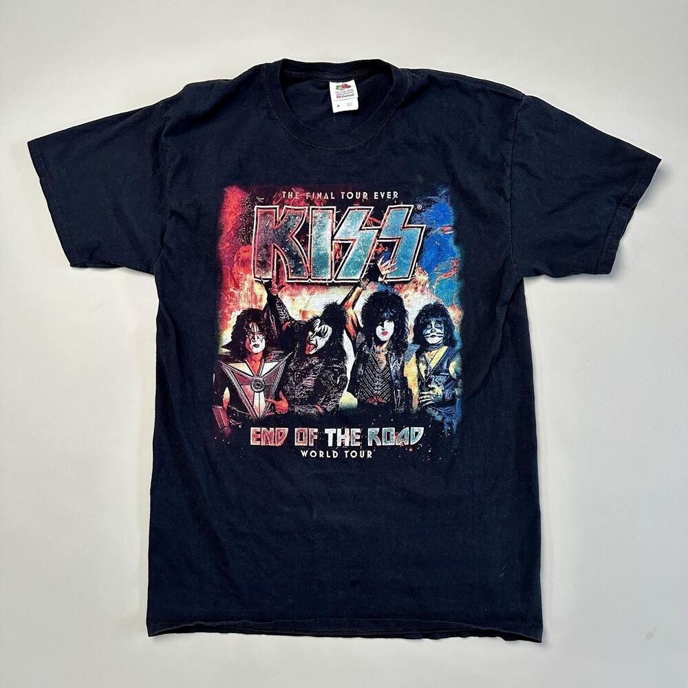 Kiss End Of The Road World Tour Final Tour Ever T-Shirt Medium Fruit Of The Loom
